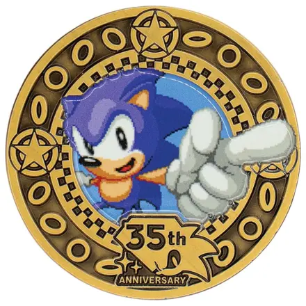 Sonic the Hedgehog zberateľská minca 35. výročie limitovaná edícia produktová fotografia