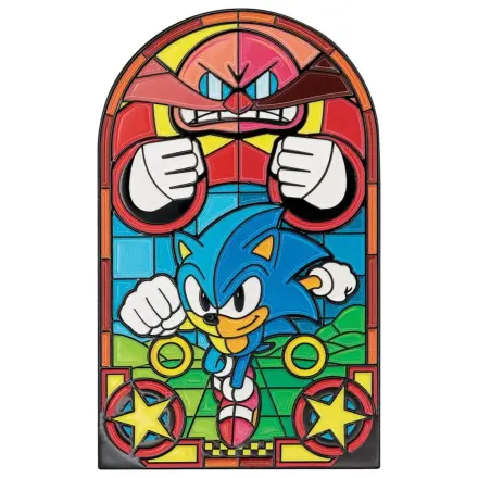 Sonic The Hedgehog Stained Glass Window Style Ingot, 60 cm produktová fotografia
