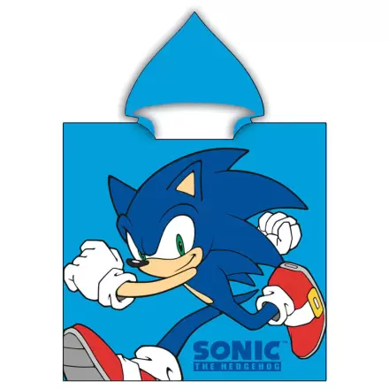 Sonic The Hedgehog mikrovláknové pončo uterák produktová fotografia