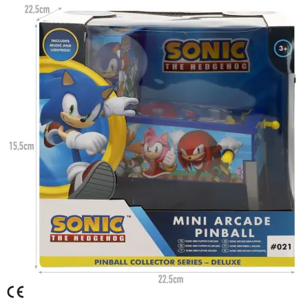 Sonic the Hedgehog mini arkádový pinball produktová fotografia