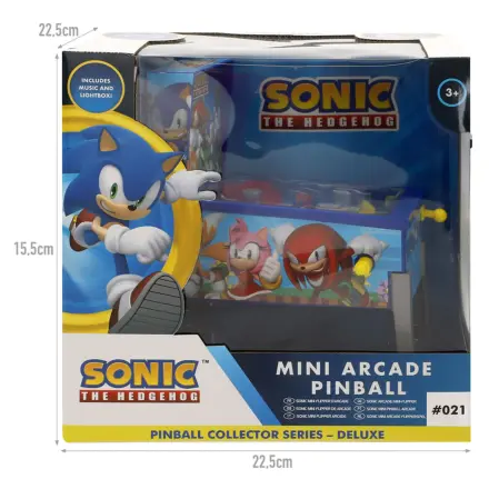 Sonic the Hedgehog mini arkádový pinball produktová fotografia