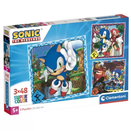 Sonic the Hedgehog puzzle 3x48 ks termékfotója