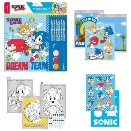 Sonic The Hedgehog omaľovánka s aktivitami produktová fotografia