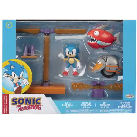 Sonic The Hedgehog dioráma set 6 cm termékfotója