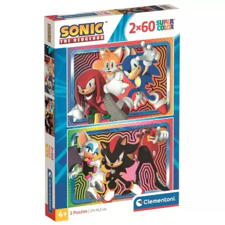 Sonic the Hedgehog puzzle 2 x 60 dielikov produktová fotografia