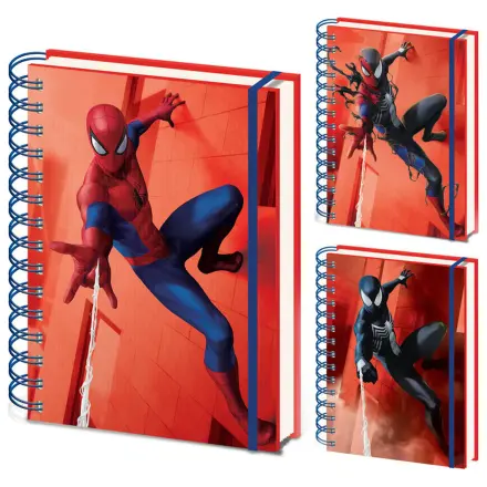 Marvel Spiderman A5 3D lentikulárny zápisník produktová fotografia