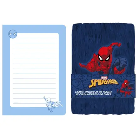 Marvel Spiderman A5 plyšový zápisník produktová fotografia
