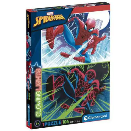 Marvel Spiderman svietiace puzzle 104 kusov termékfotója