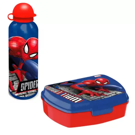 Marvel Spiderman fľaša na pitie + obedár set produktová fotografia