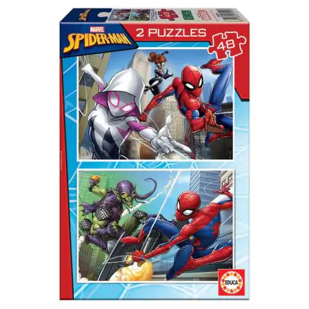 Marvel Spiderman puzzle 2x48ks termékfotója