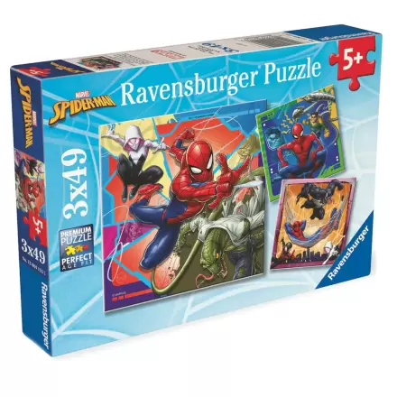 Marvel Spiderman puzzle 3x39 dielikov produktová fotografia