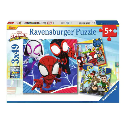 Spidey and His Amazing Friends Puzzle pre deti (3 x 49 kusov) termékfotója