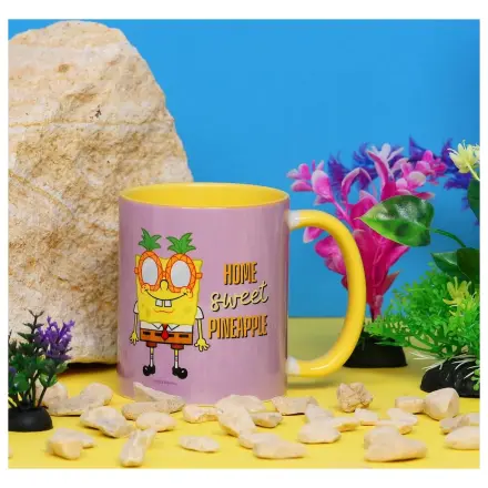 SpongeBob Home Sweet Pineapple vnútorne farebný hrnček 325 ml produktová fotografia