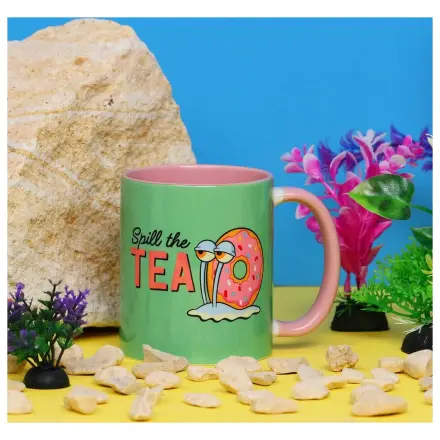 SpongeBob Spill the Tea vnútorný farebný hrnček 325 ml produktová fotografia