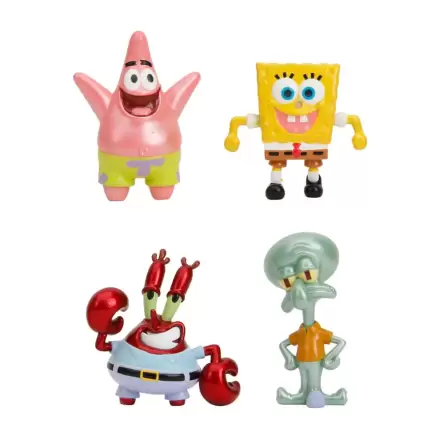 Spongebob Squarepants Nano Metalfigs Diecast Mini figúrky 4-csomag 1. hullám 4 cm termékfotója