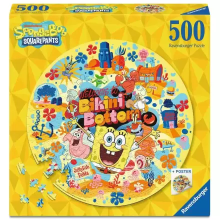 SpongeBob SquarePants Round Puzzle Vitajte v Bikini Bottom (500 dielikov) produktová fotografia
