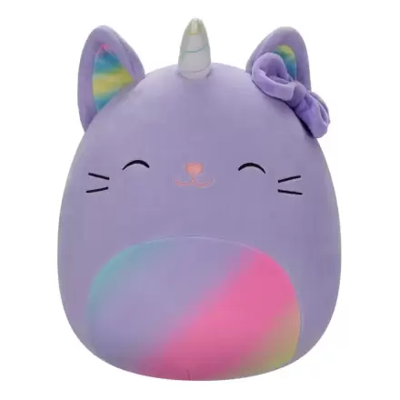 Squishmallows Plyšová figúrka Caticorn s dúhovým pastelovým bruškom a mašľou Cienna 30 cm produktová fotografia