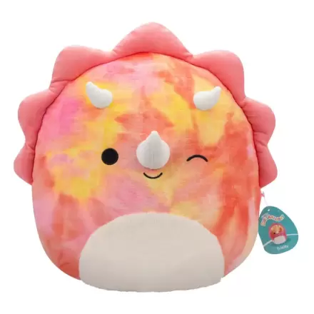 Squishmallows plyšová figúrka ružový Tie-Dye Triceratops s Fuzzy Belly a žmurkajúci Trinity 40 cm produktová fotografia