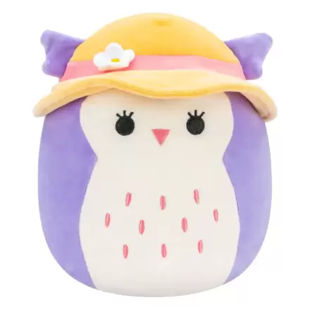 Squishmallows plyšová figúrka Fialová sova so slnečným klobúkom Holly 18 cm produktová fotografia