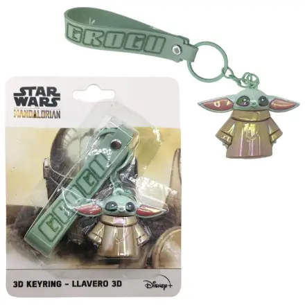Star Wars 3D kľúčenka The Mandalorian Grogu produktová fotografia