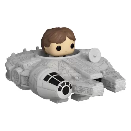 Star Wars Bitty Funko POP! Rides vinylová figúrka Display Han Solo s Millenium Falcon 2,5 cm termékfotója