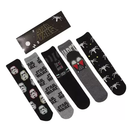 Star Wars Ponožky 5-pack Dark Side S-M produktová fotografia
