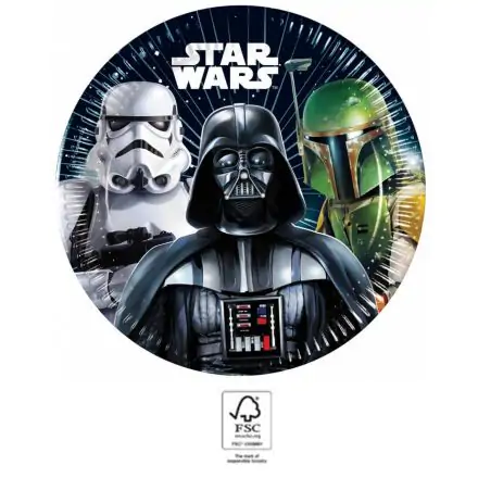 Star Wars Galaxy papierové taniere 8 ks 20 cm FSC produktová fotografia