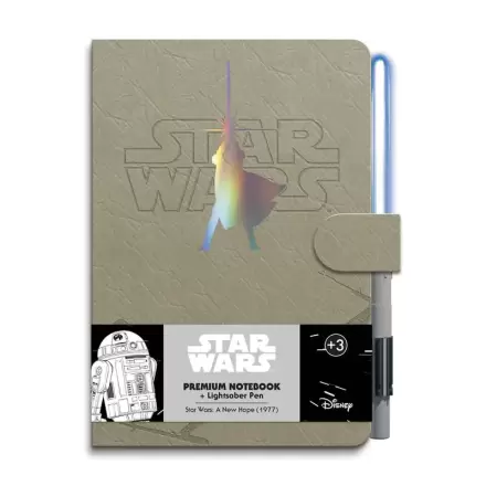 Star Wars Luke Skywalker A5 prémium notebook + fénykard toll termékfotója