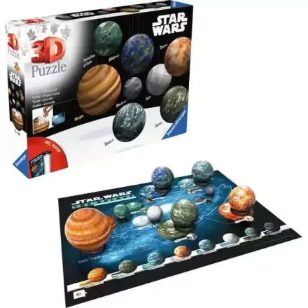 Star Wars 3D Puzzle Planéty galaxie Star Wars (531 dielikov) produktová fotografia