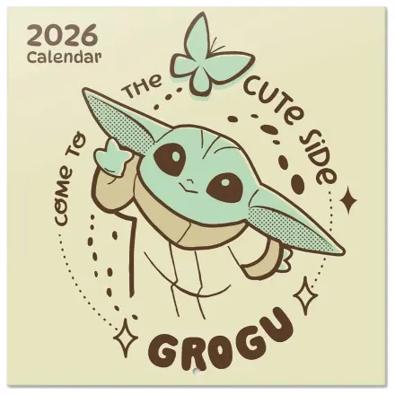 Star Wars The Mandalorian and Grogu 2027 nástenný kalendár 30 x 30 cm produktová fotografia