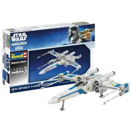 Star Wars The Mandalorian a Grogu Revell Model Kit 1/57 New Republic X-Wing Fighter 22 cm produktová fotografia