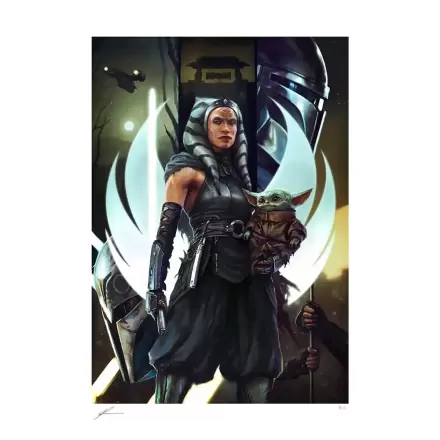Star Wars: The Mandalorian Art Print The Jedi: Ahsoka Tano & Grogu 46 x 61 cm - nerámovaný umelecká tlač produktová fotografia