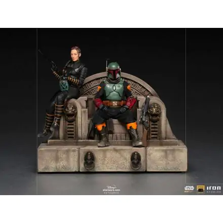 Star Wars The Mandalorian Deluxe Art Scale Socha 1/10 Boba Fett & Fennec on Throne 23 cm produktová fotografia