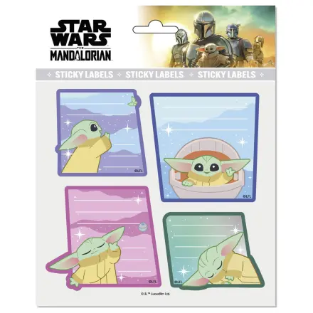 Star Wars The Mandalorian Grogu prémiové samolepiace etikety produktová fotografia