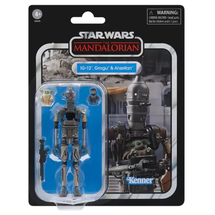 Star Wars The Mandalorian IG-12 Grogu & Anzellan figúrka 9,5cm termékfotója