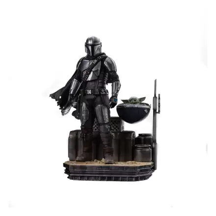 Star Wars The Mandalorian Scale Statue 1/10 Din Djarin and Din Grogu 21 cmStar Wars The Mandalorian Mierka Socha 1/10 Din Djarin a Din Grogu 21 cm produktová fotografia