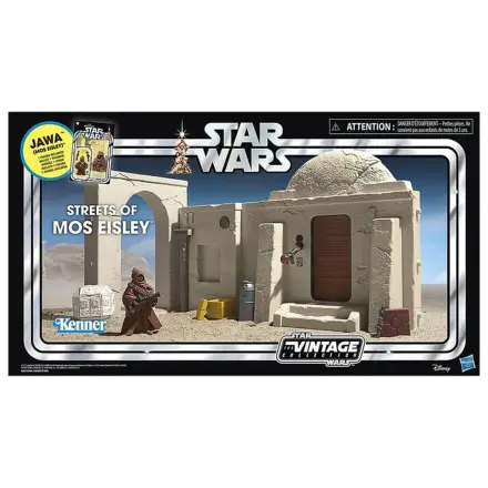 Star Wars Episode IV Vintage Collection herný set ulice Mos Eisley s akčnou figúrkou Jawa produktová fotografia
