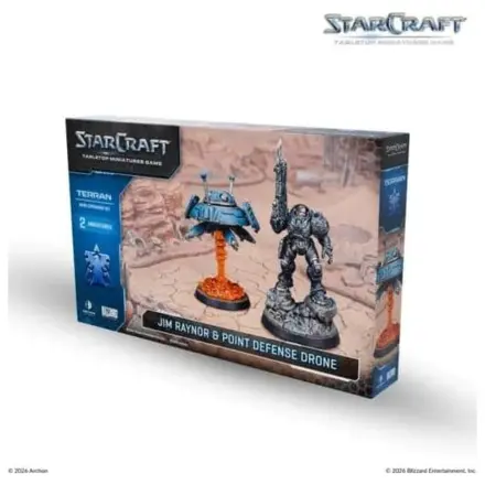 StarCraft TMG Hero Rozšírenie Set Terran: Jim Raynor & Point Defense Drone produktová fotografia