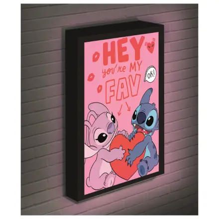 Stitch & Angel Love Light plátno 40x30 cm produktová fotografia