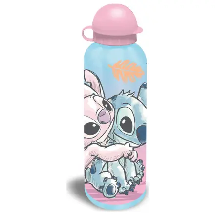 Stitch Cheeky Hug hliníková fľaša na vodu s uzáverom na pitie 500 ml produktová fotografia