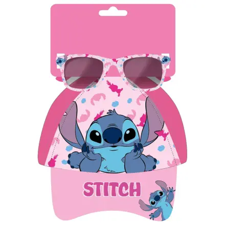 Stitch Pink Fun súprava slnečných okuliarov a bejzbalovej čiapky produktová fotografia