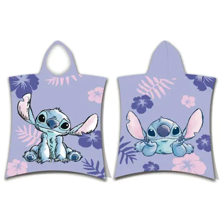 Stitch Fialové plážové pončo uterák produktová fotografia