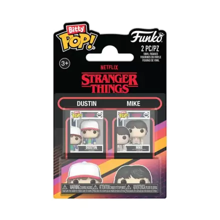 Stranger Things Bitty Funko POP! Vinylová figúrka 2-balenie Dustin & Mike produktová fotografia