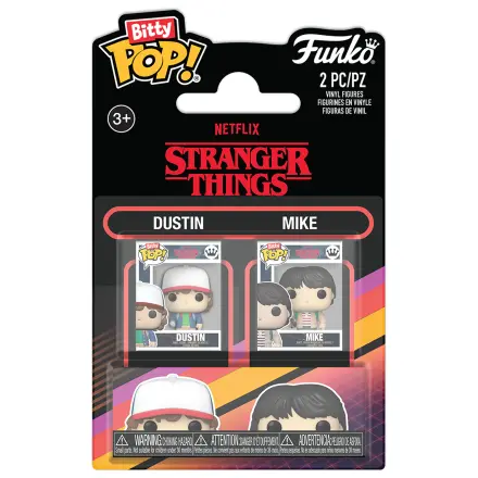 Stranger Things Bitty Funko POP! Vinylová figúrka 2-balenie Dustin & Mike produktová fotografia
