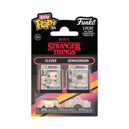 Stranger Things Bitty Funko POP! Vinylová figúrka 2-balenie Eleven&Demogorgon produktová fotografia