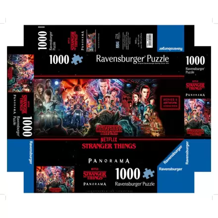 Stranger Things panoramatické puzzle 1000 dielikov produktová fotografia