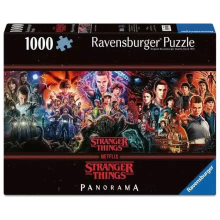 Stranger Things panoramatické puzzle 1000 dielikov produktová fotografia