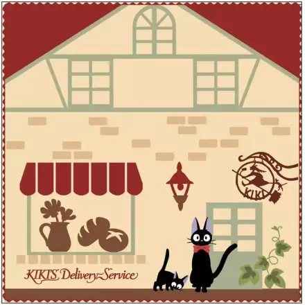 Studio Ghibli Mini Uterák Kiki's Delivery Service Kiki's Bakery 25 x 25 cm produktová fotografia