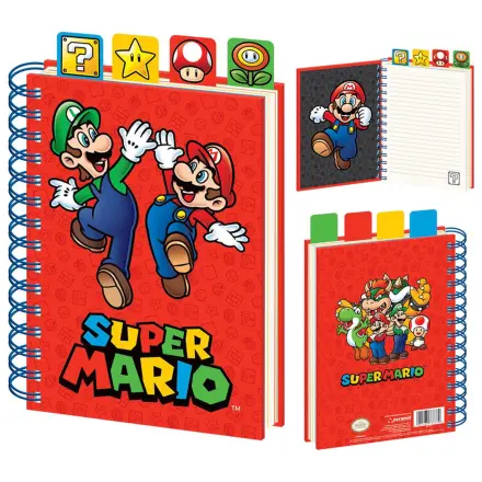 Super Mario A5 zápisník produktová fotografia