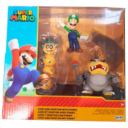 Super Mario Bros Luigi a Morton Koopa balenie 3 figúrky 6 cm produktová fotografia